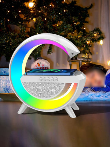 3 In 1 G Lamp Speaker With Wireless Charger & Alarm Clock