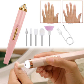 Rechargeable Finishing Touch Flawless Salon Nails Kit, Electronic Nail File and Full Manicure and Pedicure Tool