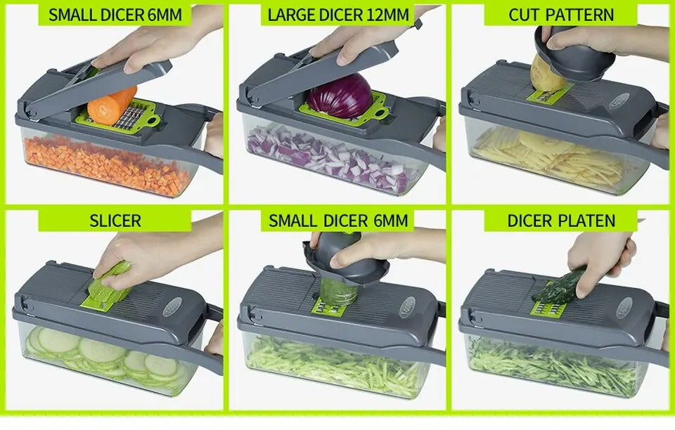 16 in 1 Multifunctional Vegetable Chopper Slicer