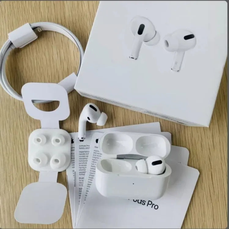 AirPods Pro Wireless Earbuds Bluetooth 5.0, Super Sound Bass, Charging Case and Extra Ear-Buds, Pop-Up Feature Compatible with All Devices