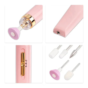 Rechargeable Finishing Touch Flawless Salon Nails Kit, Electronic Nail File and Full Manicure and Pedicure Tool