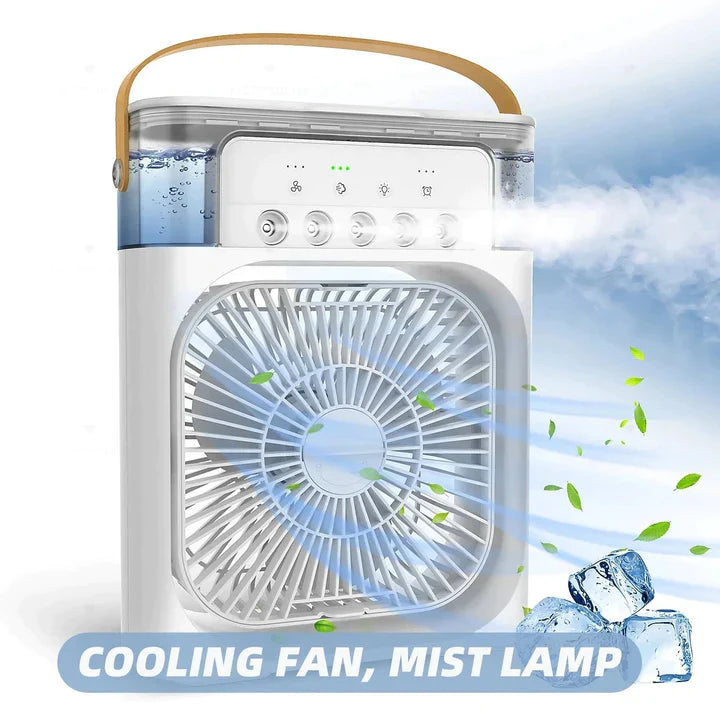 Portable LED Mist Cooling Fan