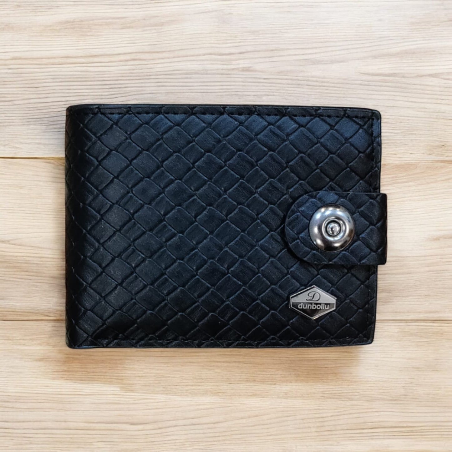 Dunbollu-Premium Leather Black Crump Wallet