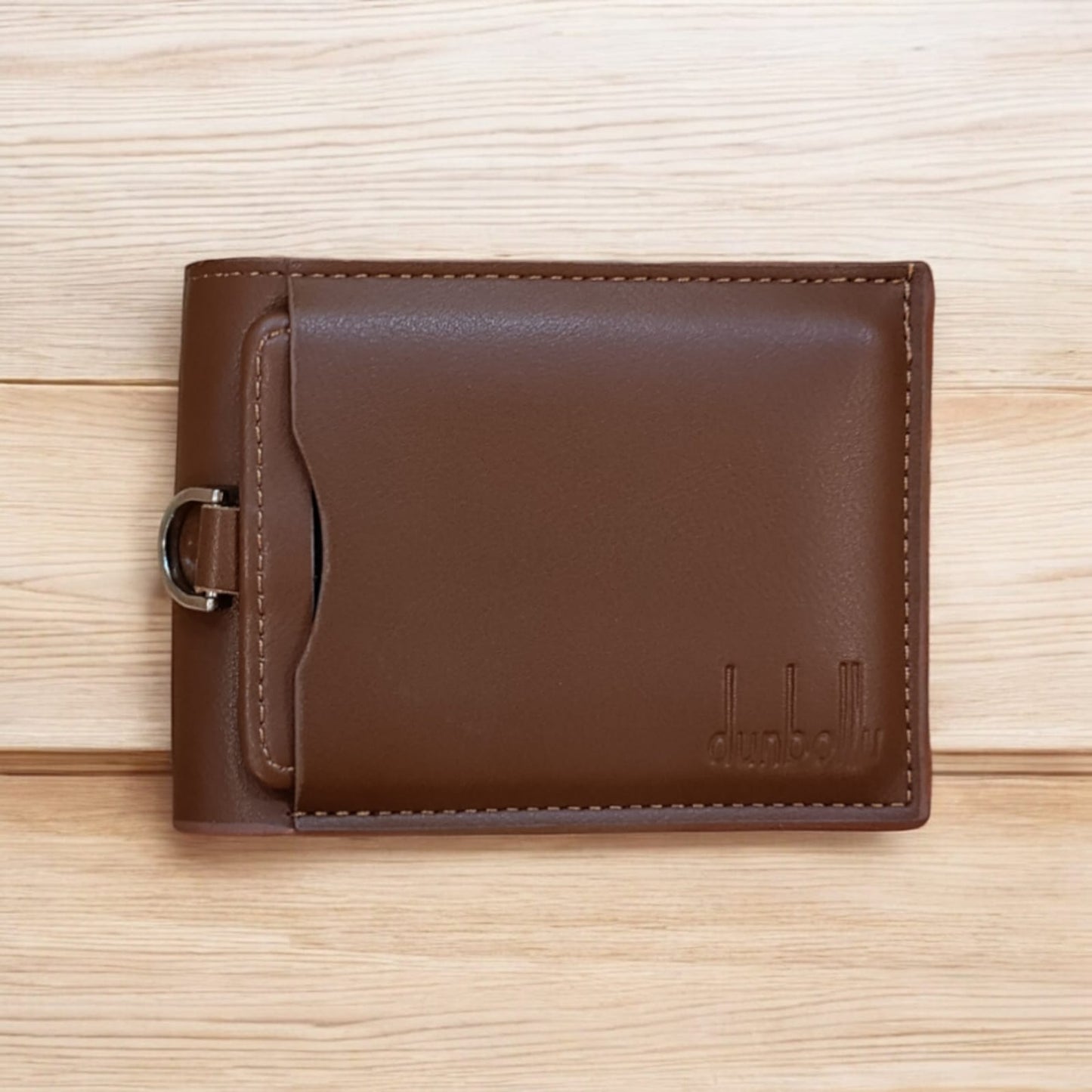 Dunbollu-Premium Leather (Double) Black and Brown Wallets