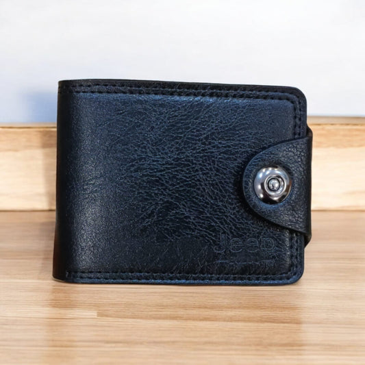 Jeep-Premium Leather Black Wallet