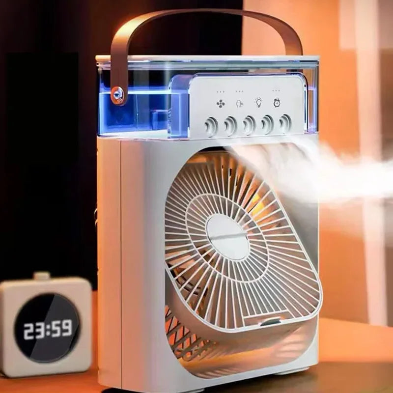 Portable LED Mist Cooling Fan