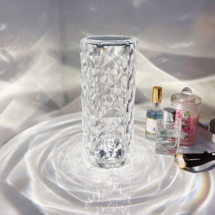 Hot 16 Colors Changing Rgb Touch Lamp Led Rose Crystal Table Lamp